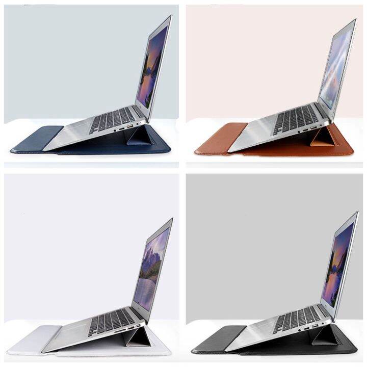 กระเป๋าหนัง-pu-macbook-13-พับตั้งได้-ฝาปิดแม่เหล็ก-กระเป๋าแล็ปท็อป-laptop-bag-กระเป๋าmacbook