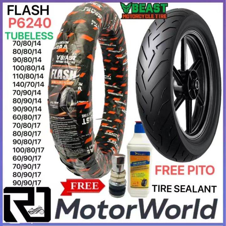 Beast Flash P Tubeless Tire By For Motorcycle Free Pito