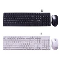 OKER ชุดคีบอร์ดเมาส์ไร้สาย Wireless keyboard mouse Combo set รุ่น K8800