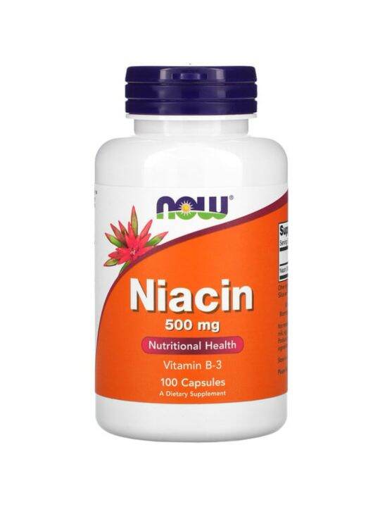 NOW Foods Niacin, 500 Mg, 100 Capsules | Lazada PH