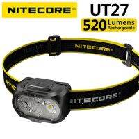 พร้อมส่ง Nitecore UT27 ไฟหน้า 520 ลูเมนส์ แบบลําแสงคู่ ชาร์จแบตเตอรี่ น้ําหนักเบาพิเศษ 74 g.