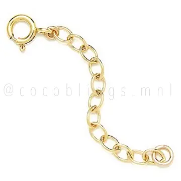 Golden Silvery Stainless Steel Necklace Extenders Chain - Temu Philippines