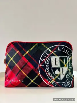 Estee Lauder Plaid Cosmetic Pouch | Lazada PH