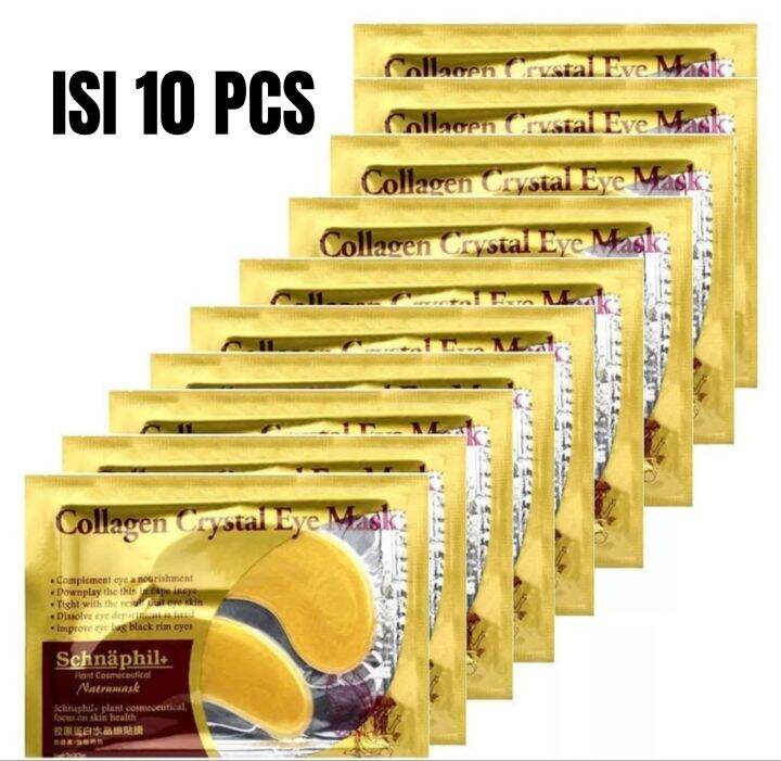 10 PASANG Masker Mata COLLAGEN CRYSTAL GOLD EYE BAG MASK EYEMASK
