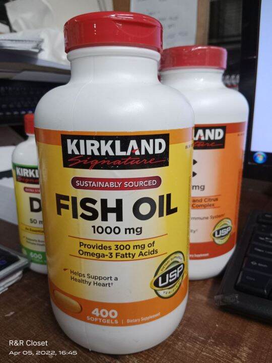 Kirkland Fish Oil 1000g Lazada PH