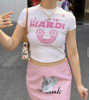 “Mardi mercredi” เสื้อCrop สุดคิ้ว พิมพ์ลาย คมชัด รุ่นนี้ทรงนี้กำลังฮิตมากๆ ใส่อากาศร้อนๆคือดีย์ แมทช์กับอะไรก็น่ารักต้องนะค้า