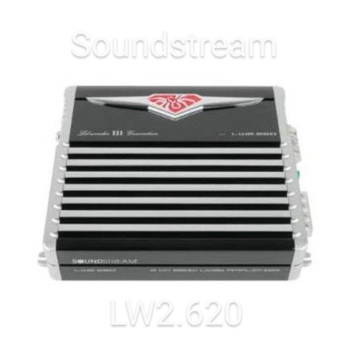 เพาเวอร์แอมป์ติดรถยนต์-soundstream-รุ่น-lw2-620-สินค้าใหม่-ทางร้านมีบริการติดตั้ง