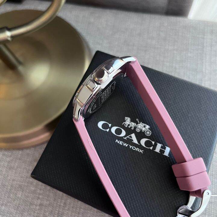 ของแท้-100-นาฬิกาข้อมือ-coach-ladies-boyfriend-สายยาง-สายซิลิโคนสีชมพูสวยหวาน-14503876