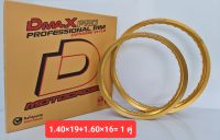 DmaXProfessional Rim วงล้อวิบาก 1.40×19+1.60×16=2วง สีทองอ่อน เกรดพรีเมี่ยม(ราคาคู่ ได้ 2 วง)