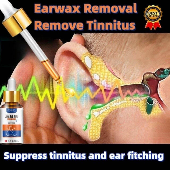 Ear Drops for ear infection Acute and Chronic Otitis 30ml Effective Ear Wax Removal Tinnitus Ear