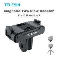 TELESIN OSMO Action 3 Magnetic Two Claw Adapter Action Camera Accessories For DJI OSMO Action 3 Adapter