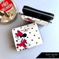 กระเป๋าสตางค์ใบสั้น
Disney x Kate Spade New York  Minnie Mouse zip around wallet K4762