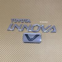 โลโก้ TOYOTA+ INNONA +V ติดท้ายโตโยต้า ราคายกชุด 3 ชิ้น