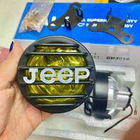 ของแท้จากประเทศญี่ปุ่น แพ็คคู่2ชิ้น ไฟตัดหมอกรถยนต์ 3.5นิ้ว หน้ากากJeep แสงเหลืองช่วยตัดหมอก