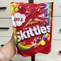 Skittles Fruits ลูกอมรสผลไม้ 400 กรัม นำเข้าจากเยอรมันนี