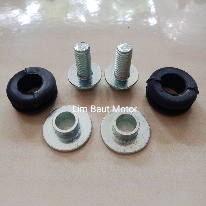 Karet Plus Ring Bosh Plus Baut Tameng Knalpot Motor Set Lazada Indonesia