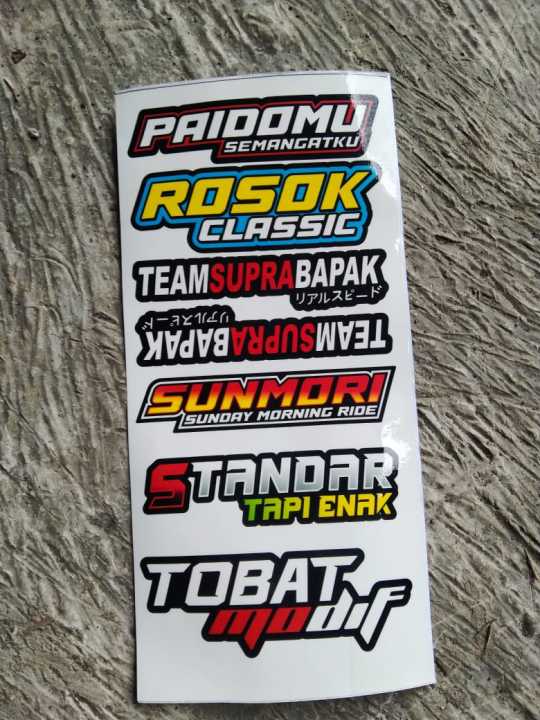 Stiker Kata Kata Racing 2 Stroke Viral Lazada Indonesia