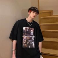 VONEส่งไวจากไทย เสื้อยืด Oversize แขนสั้นSTAYTUNED ฤดูร้อนสไตล์วัยรุ่น ทรงหลวมครึ่งแขน S109