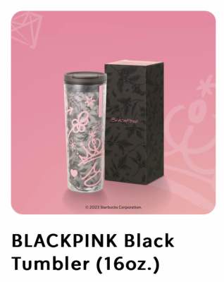 Starbucks BLACKPINK Tumbler 16oz. ทัมเบลอร์สตาร์บัคส์พลาสติก ขนาด 16ออนซ์