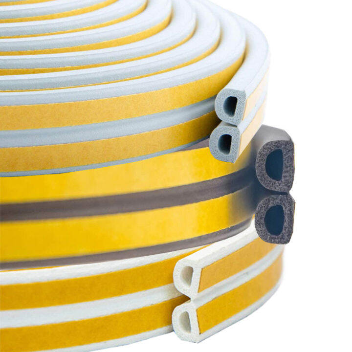 5Meters Door Windows Weather Stripping Seal Strip SelfAdhesive Backing
