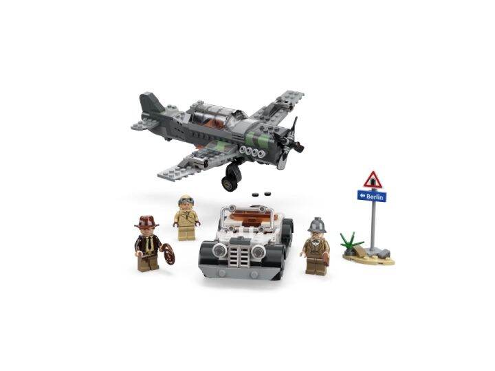 Lego 77012 Indiana Jones : Fighter Plane Chase - 387 Pieces 