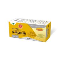 ?THP? Lecithin N-Lecithin เลซิตินจากถั่วเหลือง เอน-เลซิติน 1200mg 30แคปซูล ลดระดับคอเลสเตอรอล ไขมัน