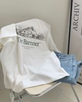 KOREAMOODS เสื้อยืดสกรีนเรียบหรู ค้อตต้อน รุ่น The Barnnet Made in Korea