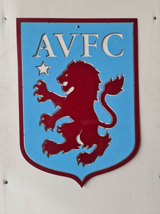 โลโก้-แอสตัน-วิลล่า-aston-villa-ขนาดสเกล-60-42-7-cm-เหล็กหนา-3-มิลลิเมตรน้ำหนัก-3-5-กิโลกรัม-แบบแขวนติดผนัง-เหล็กตัดเลเซอร์พ่นสี-2k-สีพ่นรถยนต์ภายนอกสวยงามคงทนไม่ลอกไม่ร่อนไม่เป็นสนิมติดตั้งได้ทั้งภาย