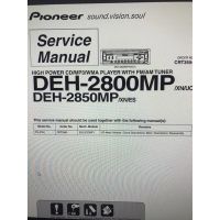 Pioneer DEH-2800MP/XN/UC ,DEH-2850MP/XN/ES คู่มือ