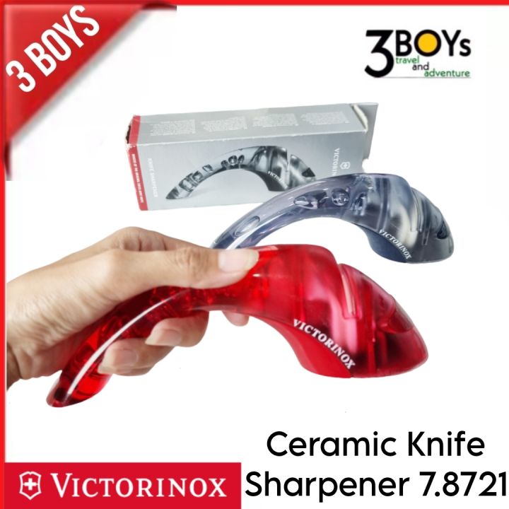ที่ลับมีด-victorinox-เซรามิก-2-ขั้นตอน-ceramic-knife-sharpener-7-8721-ใช้งานได้รวดเร็ว-ง่ายดาย-และปลอดภัย-ใช้ได้ทั้งมือซ้ายและขวา