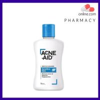 ❤️ ถูกที่สุด Acne aid Liquid Cleanser 100 ml. คลีนเซอร์สำหรับผู้มีปัญหาสิว สีฟ้า