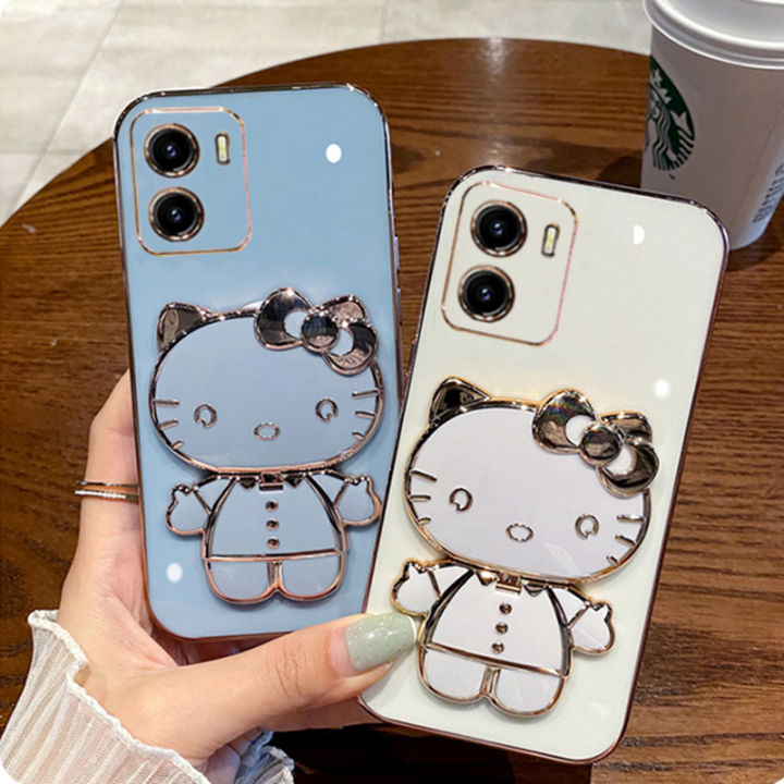 Car Magnetic Casing Redmi 13c Xiaomi Poco C65 New Simple Cute Cartoon Hello Kitty Phone Case 9273