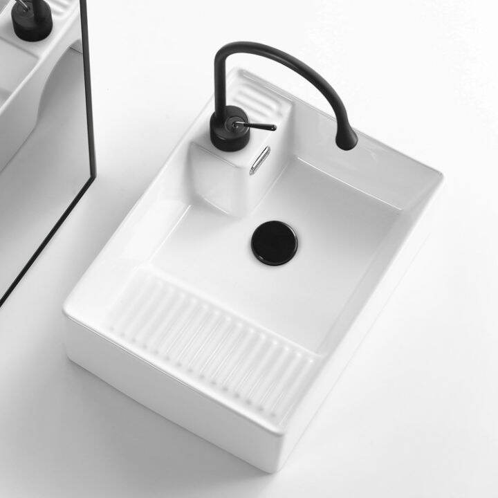 Washing Machine Counter Basin Table Basin Ceramic Laundry Basin with