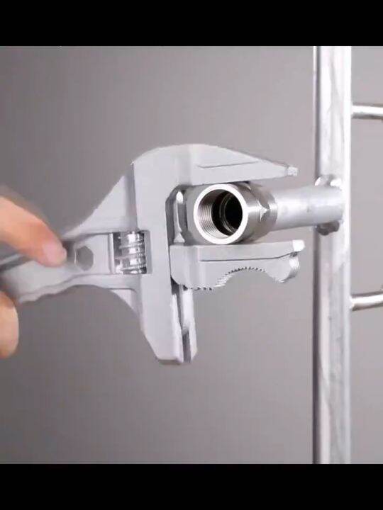 668mm Double Side Adjustable Pipe Wrench Aluminum Alloy Universal