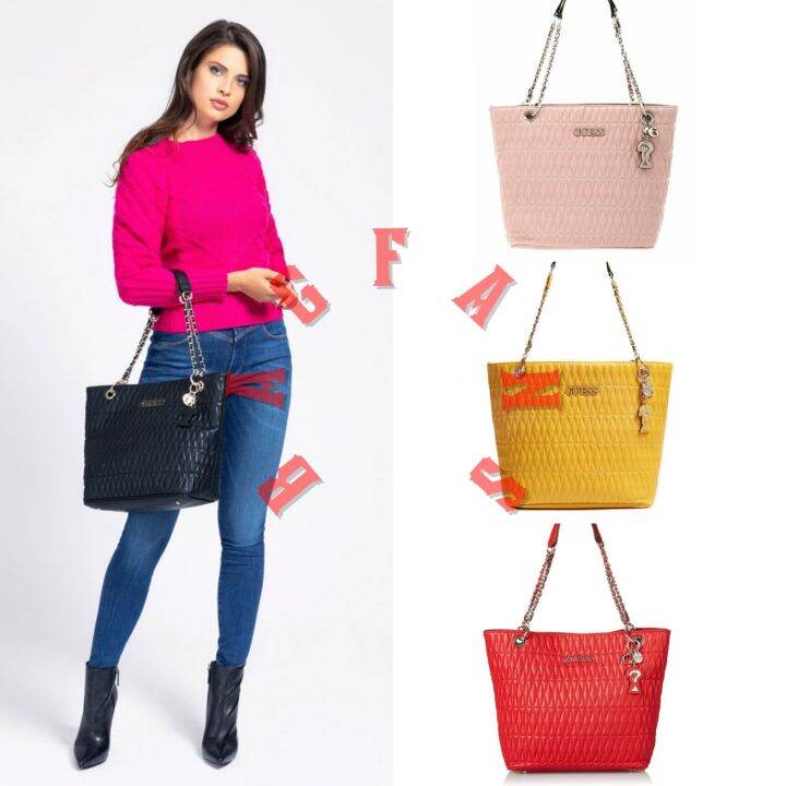 ORIGINAL GUESS BRINKLEY TOTE SHOULDER BAG Lazada