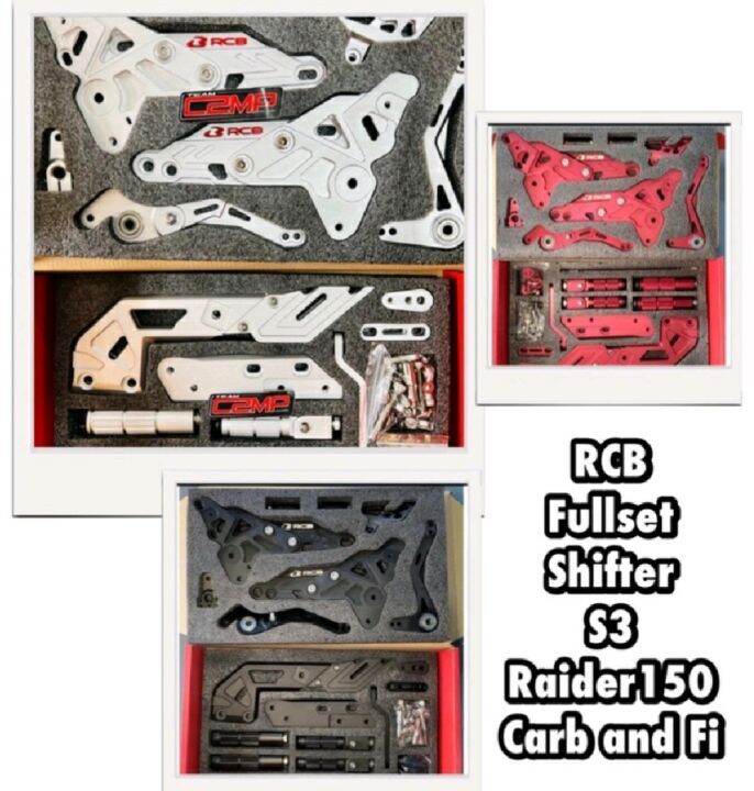 RCB Fullset Shifter S3 Raider 150 Carb and FI Lazada PH