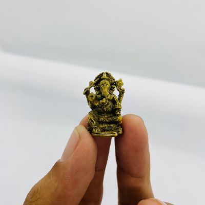 เทวรูปพระพิฆเนศ ปางประทานพร จากอินเดีย (เบิกเนตรแล้ว) เนื้อทองเหลือง