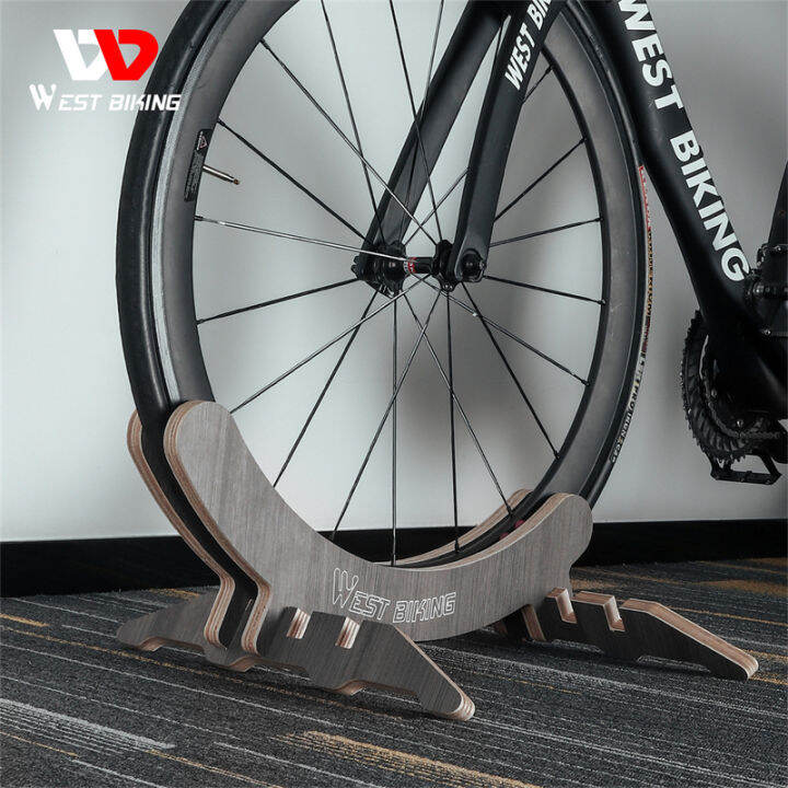 WEST BIKING Adjustable Wooden Bicycle Rack Removable Bike Parking Frame