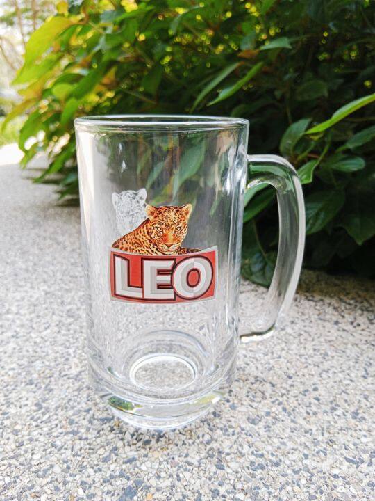 แก้วลีโอ-lio-beer-glass-แก้วเบียร์ลีโอ-แก้วเบียร์-แก้ว-ขนาดความจุ-350-ml-กว้าง-7-cm-สูง-14-cm-ลิขสิทธิ์แท้-ocean-glass