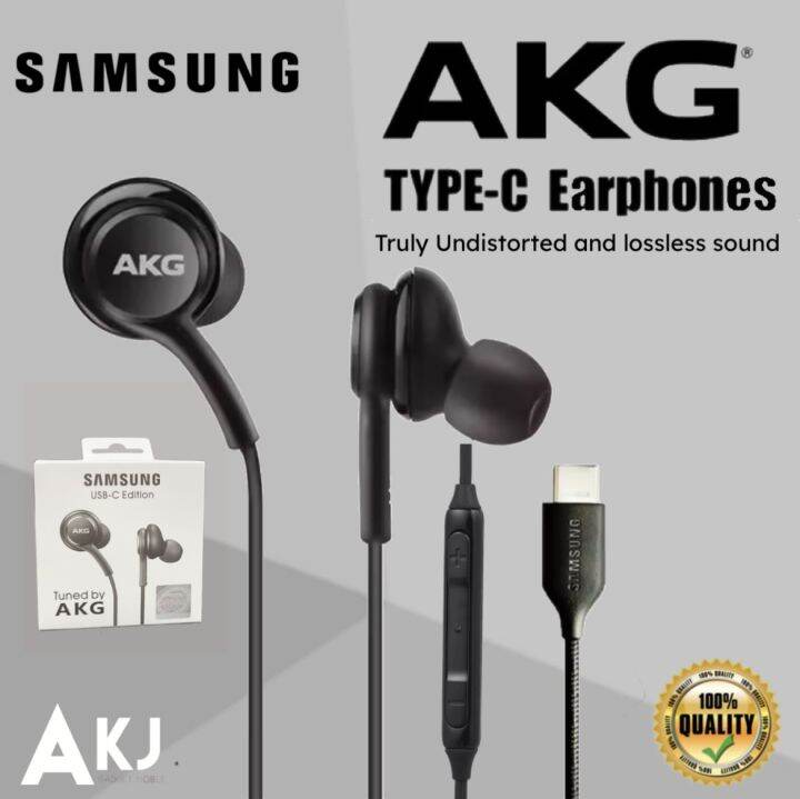 AKG Earphones TypeC Gaming Headset Earbuds W/Mic & Volume Control For