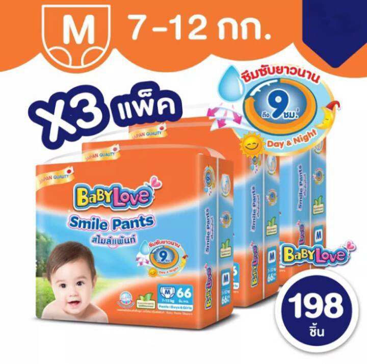 โฉมใหม่-ขายยกลัง-babylove-smile-pants-กางเกงผ้าอ้อมเด็ก-เบบี้เลิฟสมายแพนท์