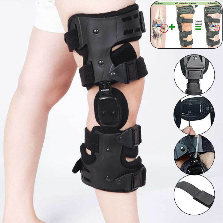 Adjustable Hinged Knee Brace, Knee Immobilizer, Medical ROM Knee Brace
