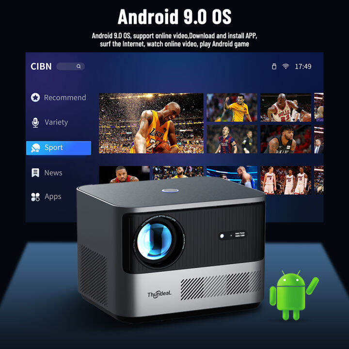 ThundeaL TDA6 Full HD Projector 1080P 2K 4K Video Home Theater Auto ...