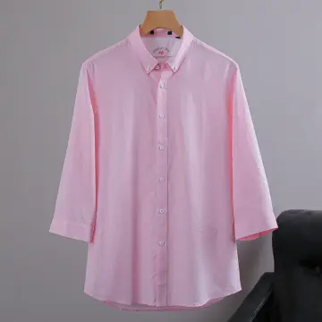 Pastel pink half sleeves - Oversized Shirt