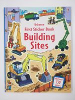 ?มาใหม่? Building sites first sticker book สมุดภาพสติ๊กเกอร์ (เนื้อหาเป็นภาษาอังกฤษ)​ Usborne sticker book หนังสือนิทานภาษาอังกฤษ หนังสืออัสบอร์นเน่