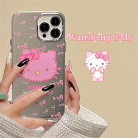 เคสโทรศัพท์มือถือลายแมวกราฟฟิตีสีชมพูลายภาพวาดสีน้ำมันสไตล์สาวแซ่บสปอตสำหรับสาวๆ iphone14promax iPhone 13เคสซิลิโคนสองชั้นกันตกไอเดียสร้างสรรค์แบบใหม่สำหรับผู้หญิง11 14Pro 12ชุบสีเงิน14PM