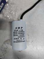 คาปาซิเตอร์ Motor Capacitor 20 UF 400-450V แบบสาย สินค้าพร้อมส่ง