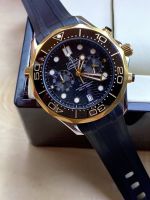 นาฬิกาข้อมือ OM-seamaster Professional ระบบใส่ถ่านญี่ปุ่น (รับประกัน 1 ปี) กันน้ำ 300m ขนาด 42 mm. สายซิลิโคน  พร้อมกล่องและอุปกรณ์แท้อย่างดี