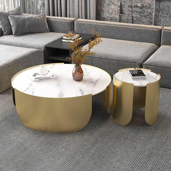 Modern Simple Coffee Table Light Luxury round Designer Small Apartment ...