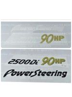 สติ๊กเกอร์แบบดั้งเดิม คำว่า power steering 2500Di 90HP สำหรับรถ ISUZU TFR sticker แต่งรถ ติดรถ อีซูซุ